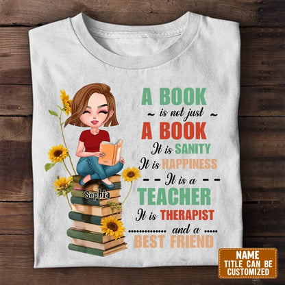 Personalized A Book Is Not Just A Book T-Shirt/Hoodie - Gift Idea For Reading Lover