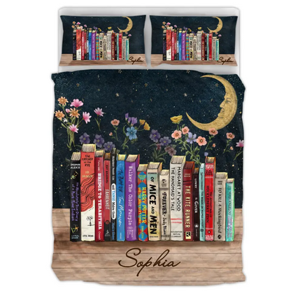 Personalized Reading Book Quilt Bed Sets - Gift Idea For Books Lover