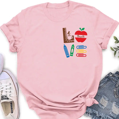 Custom Personalized Teacher Shirt/ Hoodie - Gift Idea For Teacher/ Back To School