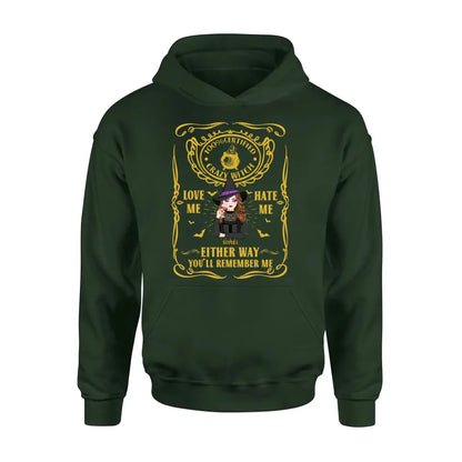 Personalized Crazy Witch T-shirt/Long Sleeve/Sweatshirt/Hoodie - Gift Idea For Friend - Love Me Hate Me Either Way You'll Remember Me