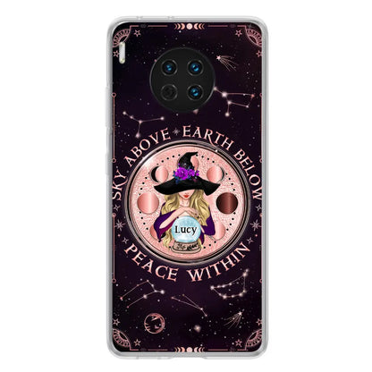 Custom Personalized Witch Phone Case - Gift Idea For Witch Lover - Sky Above Earth Below Peace Within - Case for Xiaomi/ Oppo/ Huawei