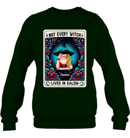 Personalized Witch T-shirt/Long Sleeve/Sweatshirt/Hoodie - Gift Idea For Halloween/Witch - Not Every Witch Lives In Salem