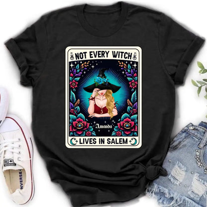 Personalized Witch T-shirt/Long Sleeve/Sweatshirt/Hoodie - Gift Idea For Halloween/Witch - Not Every Witch Lives In Salem