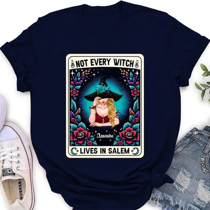 Personalized Witch T-shirt/Long Sleeve/Sweatshirt/Hoodie - Gift Idea For Halloween/Witch - Not Every Witch Lives In Salem