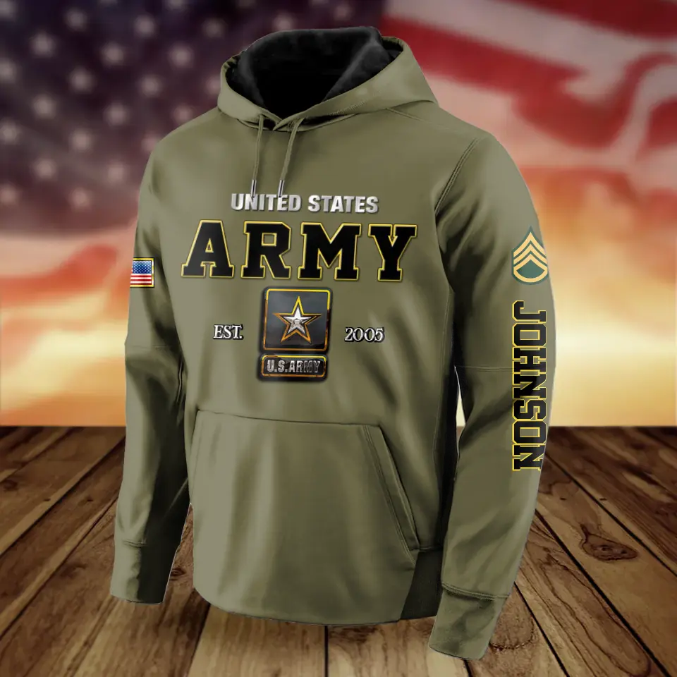 Personalized Veteran All-Over Print Hoodie - Gift Idea For Veteran - I Owned It Forever The Title United States Veteran