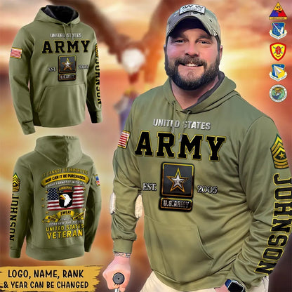 Personalized Veteran All-Over Print Hoodie - Gift Idea For Veteran - I Owned It Forever The Title United States Veteran
