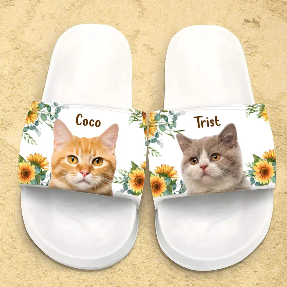 Personalized Pet Women's Sandals - Gift Idea To Pet Lover - Upload Photo