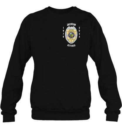 Personalized Retired Police Shirt/Hoodie - Gift Idea For Father/Husband/Police