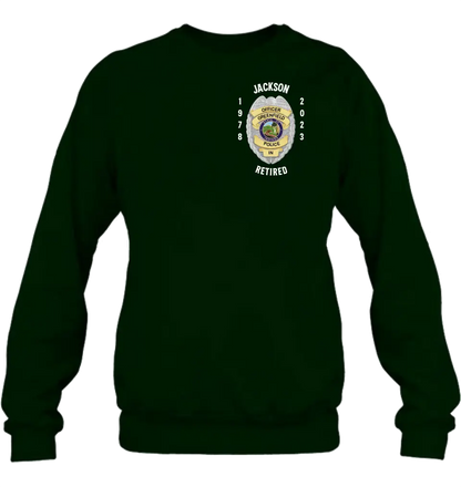 Personalized Retired Police Shirt/Hoodie - Gift Idea For Father/Husband/Police