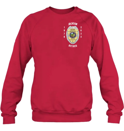 Personalized Retired Police Shirt/Hoodie - Gift Idea For Father/Husband/Police