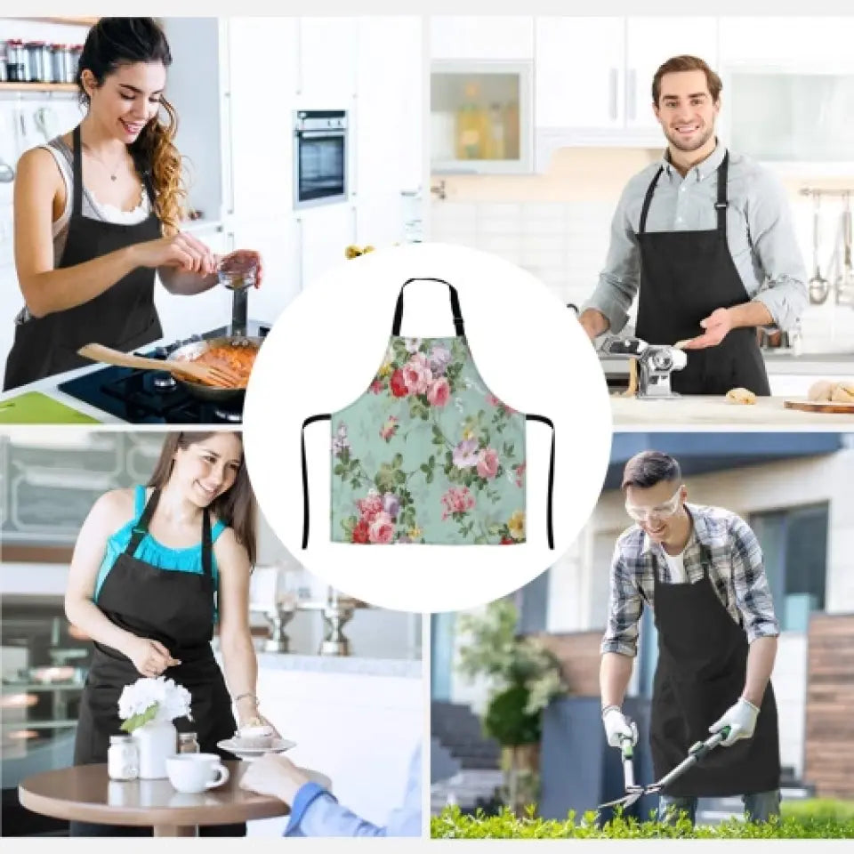 Personalized Witch Kitchen Fashion Home Pocketless Apron - Halloween Gift Idea - Keep Calm And Let The Kitchen Witch Handle It