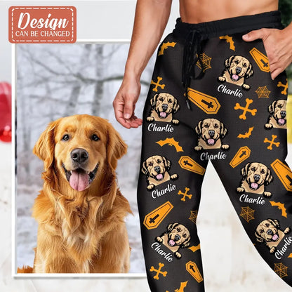 Personalized Halloween AOP Unisex Sweatpants - Gift Idea For Halloween/Dog Owner