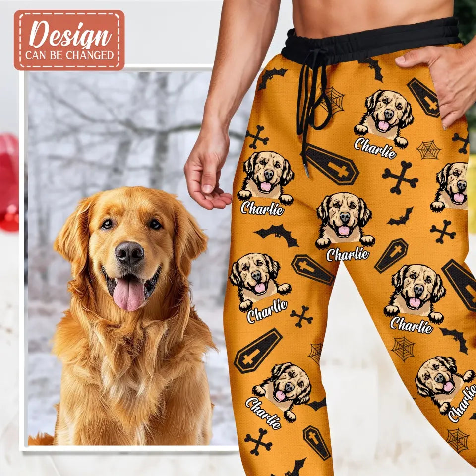 Personalized Halloween AOP Unisex Sweatpants - Gift Idea For Halloween/Dog Owner