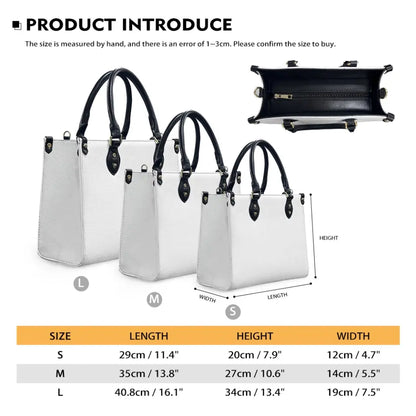 Personalized Witch PU Leather Handbag with Long Straps - Gift Idea For Halloween/Witch/Friend - As Above So Below