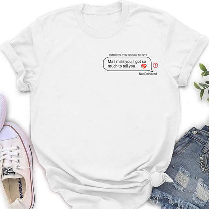 Personalized Memorial Chat Box Shirt/Hoodie - Memorial Gift Idea