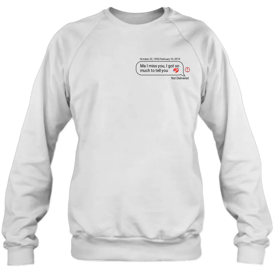 Personalized Memorial Chat Box Shirt/Hoodie - Memorial Gift Idea