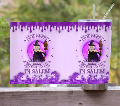 Personalized Witch Tumbler - Not Every Witch Lives In Salem - Halloween Gift Idea For Witch