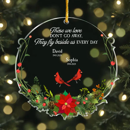 Personalized Memorial Acrylic Ornament - Memorial Gift Idea For Christmas - Upload Photo - Those We Love Don't Go Away