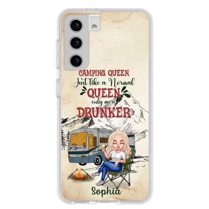 Custom Personalized Camping Queen Phone Case - Gift Idea For Camping Lovers - Camping Queen Classy Sassy And A Bit Smart Assy - Case For iPhone And Samsung