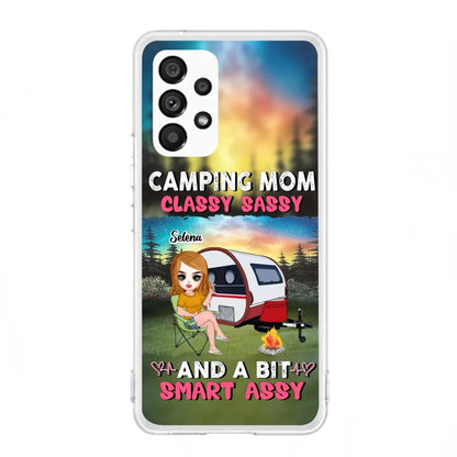 Custom Personalized Camping Mom Phone Case - Gift Idea For Camping Lover/ Mother's Day - Camping Mom Classy Sassy And A Bit Smart Assy - Case For iPhone And Samsung