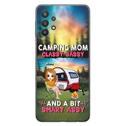 Custom Personalized Camping Mom Phone Case - Gift Idea For Camping Lover/ Mother's Day - Camping Mom Classy Sassy And A Bit Smart Assy - Case For iPhone And Samsung