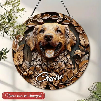 Custom Personalized Dog Metal Sign - Gift Idea For Dog Owner