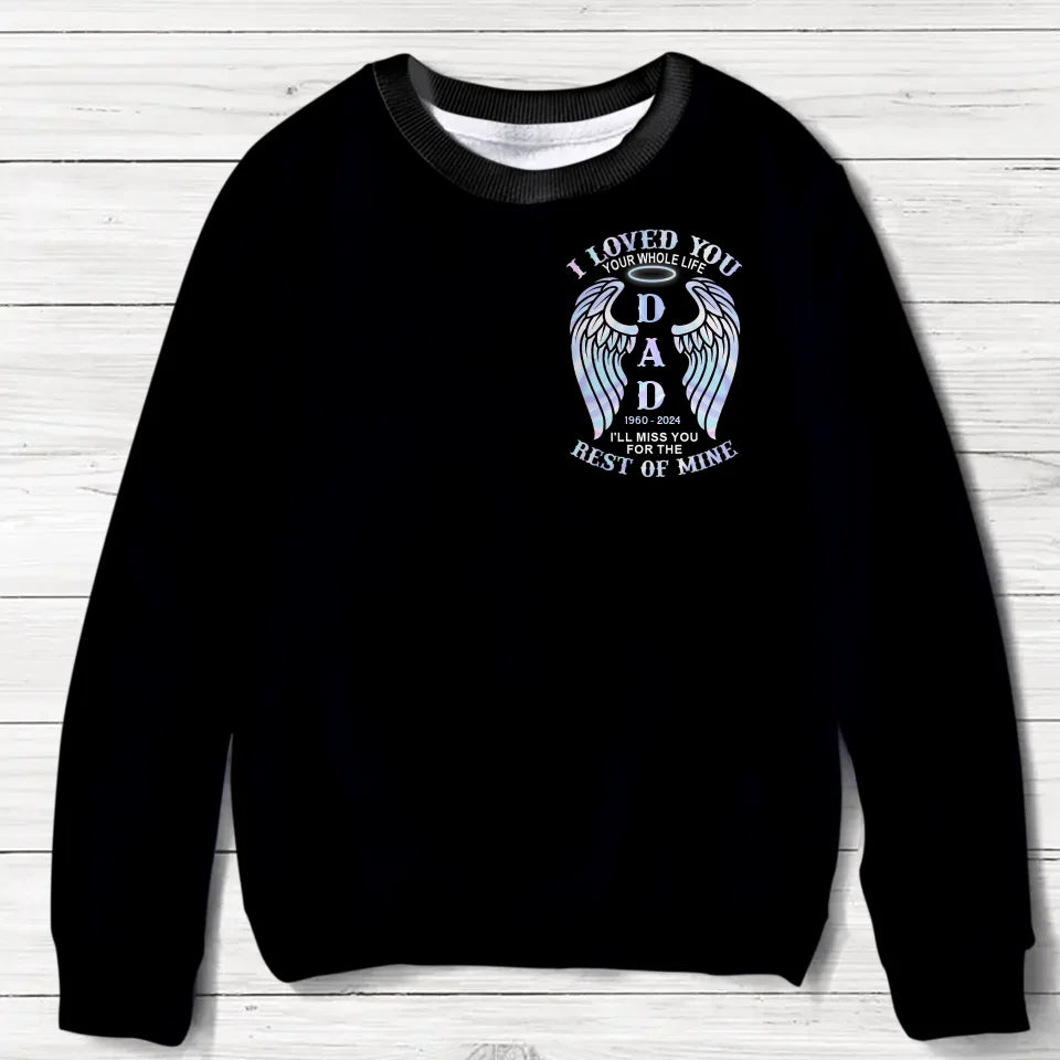 Personalized Memorial AOP Sweater - Memorial Gift Idea For Family Member - Never Walk Alone