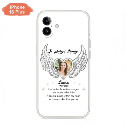 Personalized In Loving Memory Phone Case - Upload Photo - Memorial Gift Idea - Case For iPhone/Samsung - A Special Place Within My Heart Is Always Kept For You