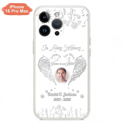 Personalized Memorial Photo Phone Case - Memorial Gift Idea - In Loving Memory