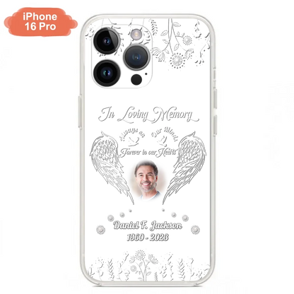 Personalized Memorial Photo Phone Case - Memorial Gift Idea - In Loving Memory