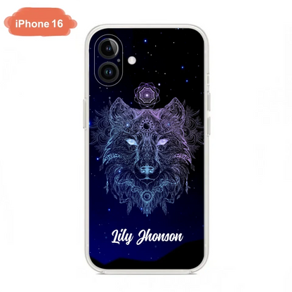 Custom Personalized Wolf Mandala Phone Case - Best Gift For Wolf Lover's - Case For iPhone, Samsung and Xiaomi - TOMO90