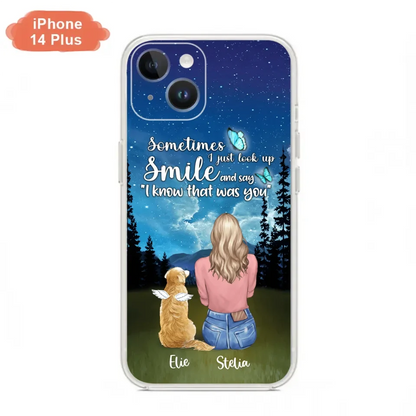 Custom Personalized Lost Pet Mom Phone Case - Girl With Upto 4 Pets - Phone Case For iPhone and Samsung - PU2YLV