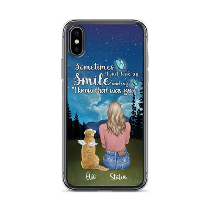 Custom Personalized Lost Pet Mom Phone Case - Girl With Upto 4 Pets - Phone Case For iPhone and Samsung - PU2YLV