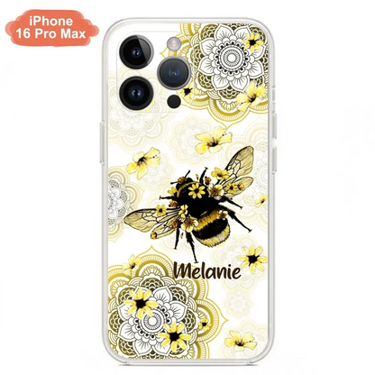 Custom Personalized Bee Phone Case - Upto 5 Bees - Gift For Bee Lovers