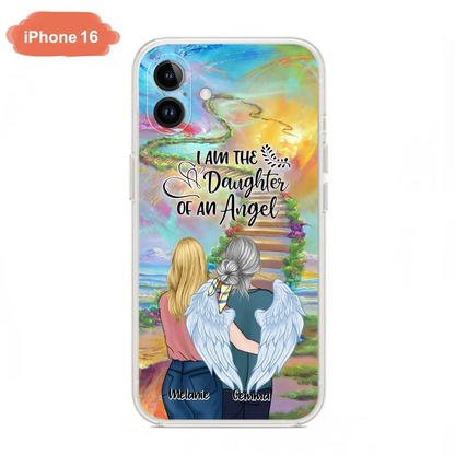 Custom Personalized Mom In The Heaven Phone Case - Mom And Daughter - Best Memorial Gift - Phone Case For iPhone And Samsung