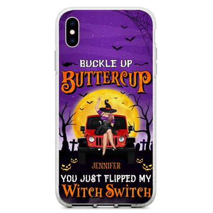 Custom Personalized Off-road Witch Phone Case - Halloween Gift Idea For Friends/Off-road Lovers - Case for iPhone & Samsung