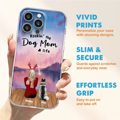 Custom Personalized Family Christmas Phone Case - Life Is Better With Dogs