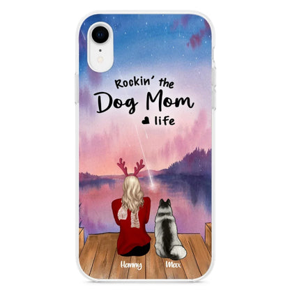 Custom Personalized Family Christmas Phone Case - Life Is Better With Dogs