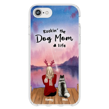 Custom Personalized Family Christmas Phone Case - Life Is Better With Dogs