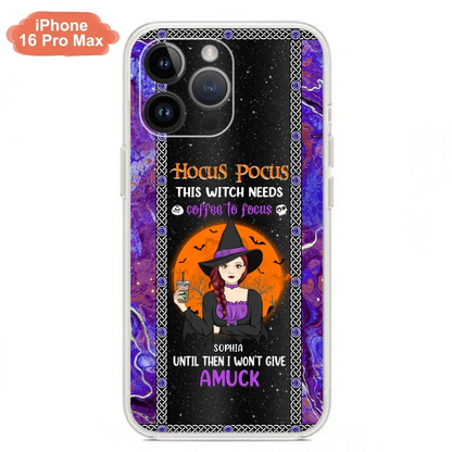 Custom Personalized Witch Phone Case - Halloween Gift Idea For Friends - Hocus Pocus - Case for iPhone & Samsung