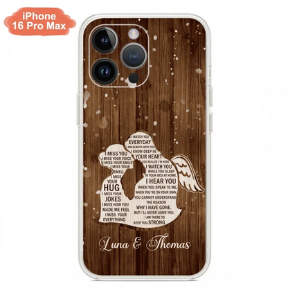 Custom Personalized I Miss Your Voice Memorial Phone Case - Memorial Gift Idea For Couple - Case For iPhone And Samsung