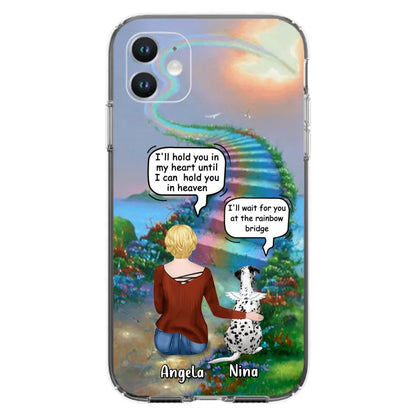 Custom Personalized Memorial Dog Phone Case - Upto 4 Dogs - Memorial Gift For Dog Lovers - Case For iPhone/Samsung