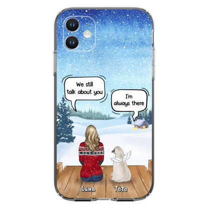 Custom Personalized Dog Horse Phone Case - Man/ Woman With Upto 5 Pets - Case For iPhone And Samsung