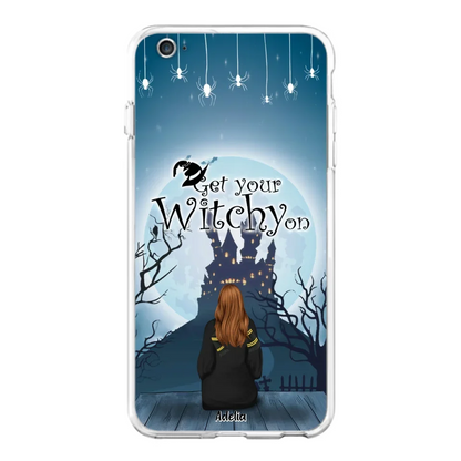 Custom Personalized Witch Phone Case - Upto 4 Witches - Best Gift For Friends - Get Your Witchy on - Case For iPhone And Samsung