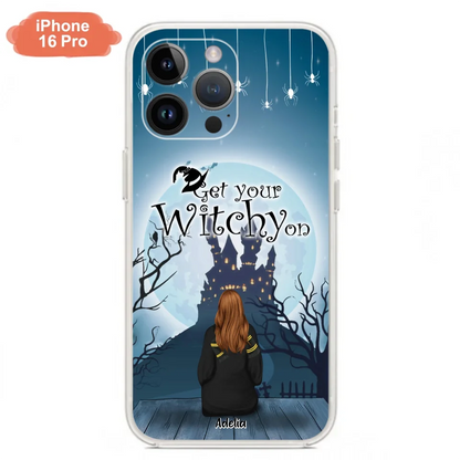 Custom Personalized Witch Phone Case - Upto 4 Witches - Best Gift For Friends - Get Your Witchy on - Case For iPhone And Samsung