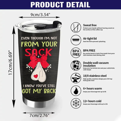 Personalized Stepdad Tumbler - Christmas Gift Idea For Stepdad - Merry Christmas From The Kid You Inherited When You Started Shacking Up With My Mom
