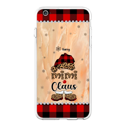Custom Personalized Mimi Claus Phone Case - Upto 9 Names - Gift For Grandma - Case For iPhone And Samsung