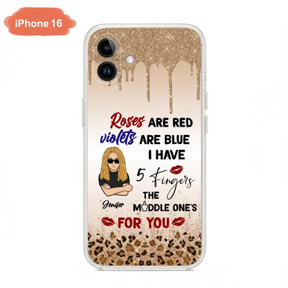 Custom Personalized iPhone and Samsung Case - Gift For Birthday/ Friends - Rose Are Red, Violets Are Blue