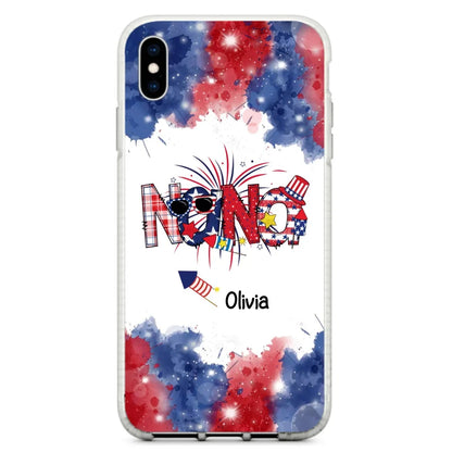 Custom Personalized Grandma Phone Case - 4th of July Mimi Phone Case With Child Names - Up To 10 Children - Gift Idea For Grandma - Cases For Iphone And Samsung