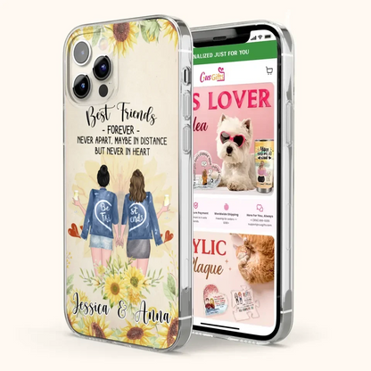 Custom Personalized Friends Phone Case - Upto 4 Besties - Gift Idea For Best Friends - Best Friends Forever - Case for iPhone/Samsung